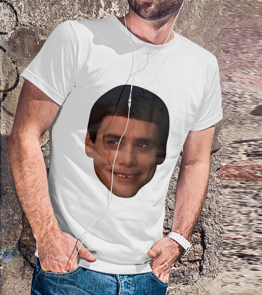 Jim Carrey Lloyd Christmas Dumb And Dumber Face Meme T-Shirt