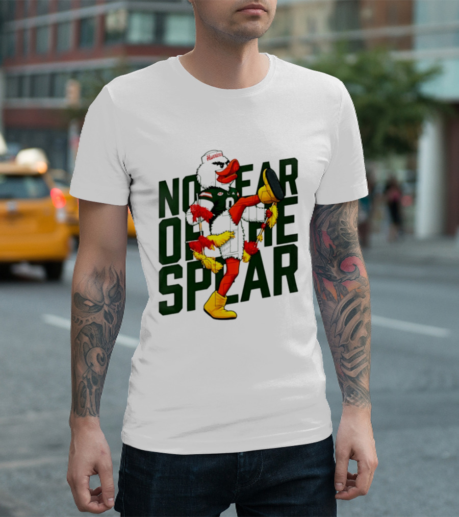 Miami Hurricanes No Fear Of The Spear Ibis Sports Team Rivalry T-Shirt