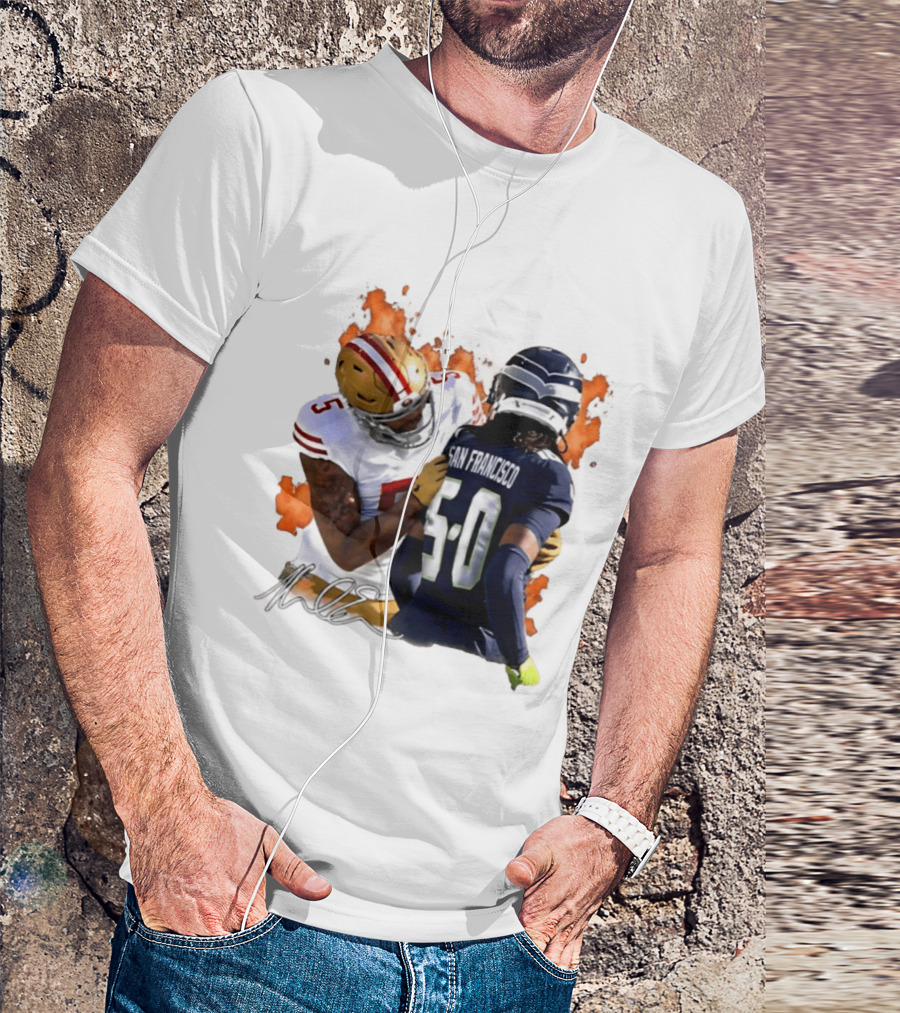 Mike Evans San Francisco 49ers Clash With Seattle Rival In Fiery Showdown T-Shirt