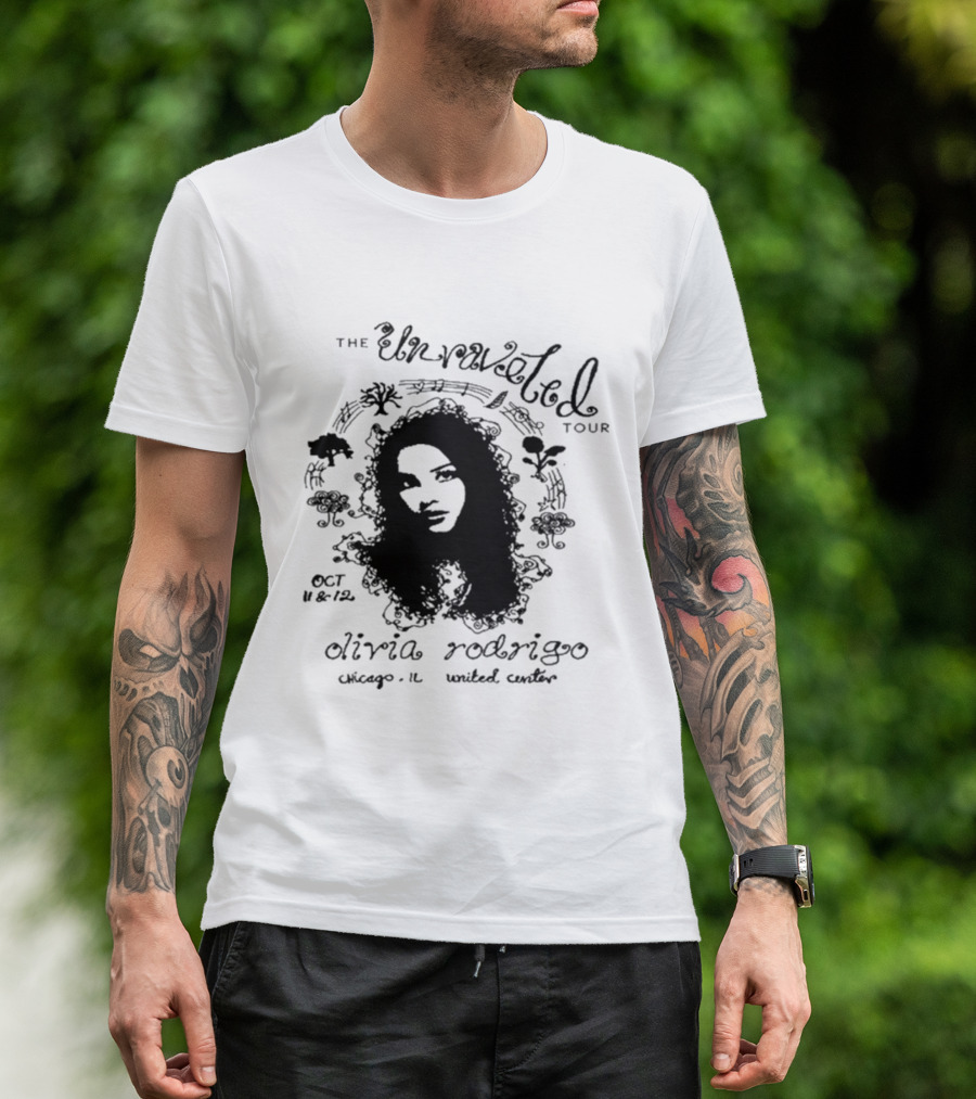 The Unraveled Tour Olivia Rodrigo Oct 12 2026 Chicago IL United Center T-Shirt