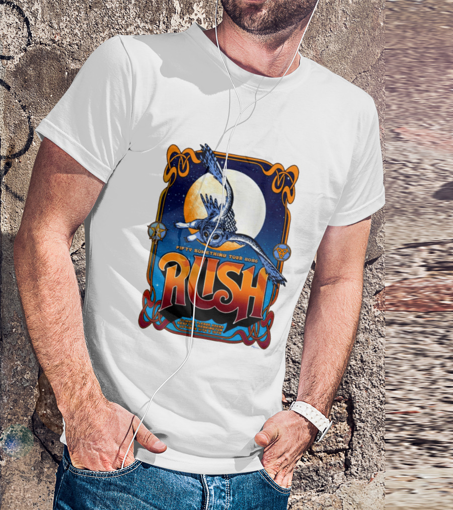 Rush Fifty Something Tour 2026 Owl Moon Climate Pledge Arena October Seattle T-Shirt