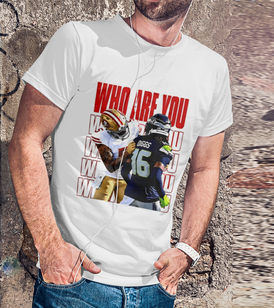 Who Are You Football Viral Moment Mike Evans Vs Trevon Diggs T-Shirt