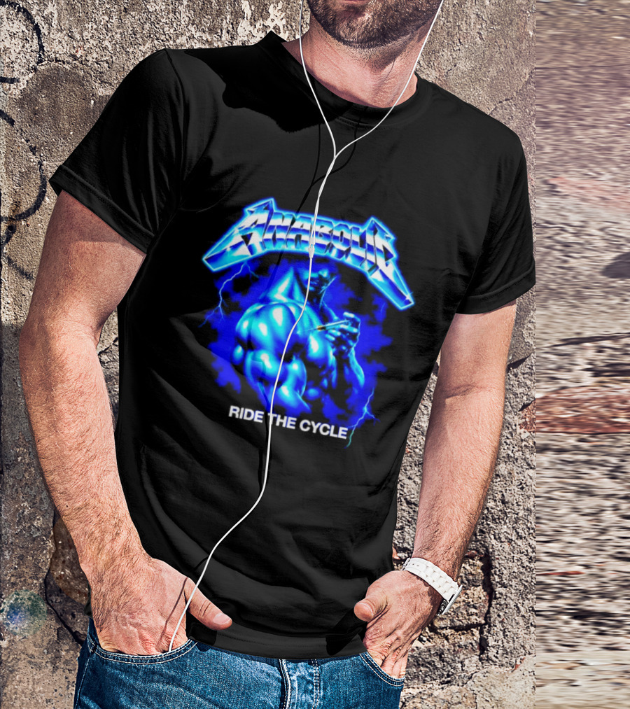 Anabolic Ride The Cycle Bodybuilding Gym Power Muscle Lightning Bodybuilder T-Shirt