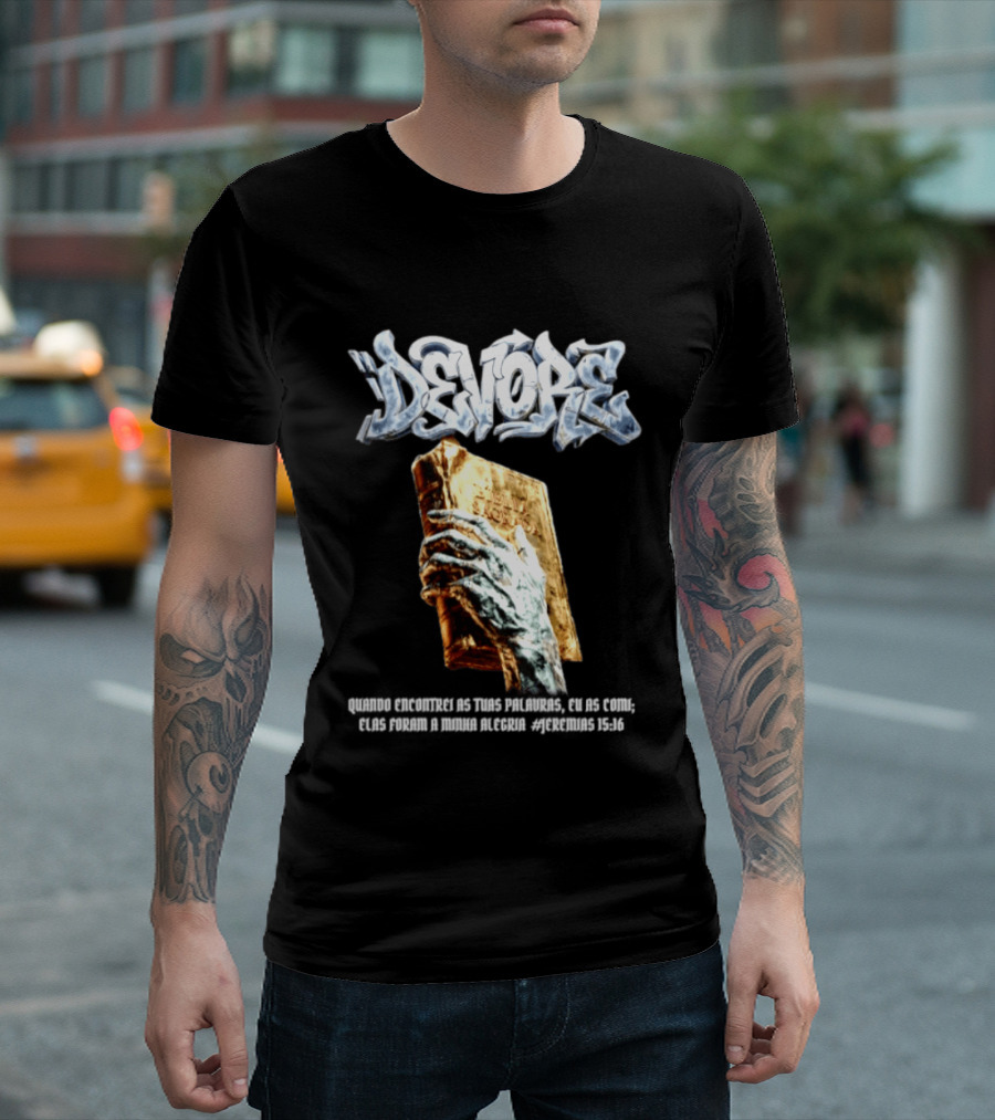 Devore Biblia Sagrada Jeremias 15 16 Encontrei As Tuas Palavras T-Shirt