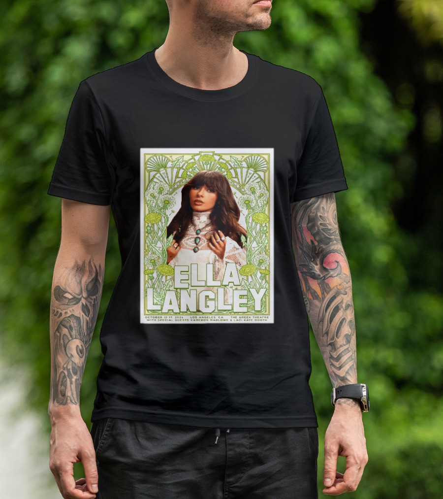Ella Langley Live At The Greek Theatre Los Angeles October 13 14 2026 With Special Guests Kameron Marlowe Laci Kaye Booth T-Shirt