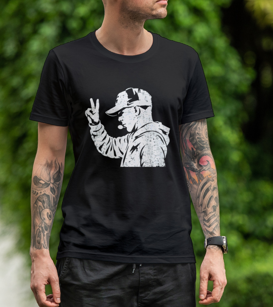 Matt Rhule Peace Gesture Nebraska Cornhuskers Coach T-Shirt