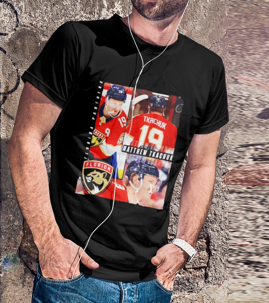 Florida Panthers Matthew Tkachuk Number 19 Hockey Spotlight T-Shirt