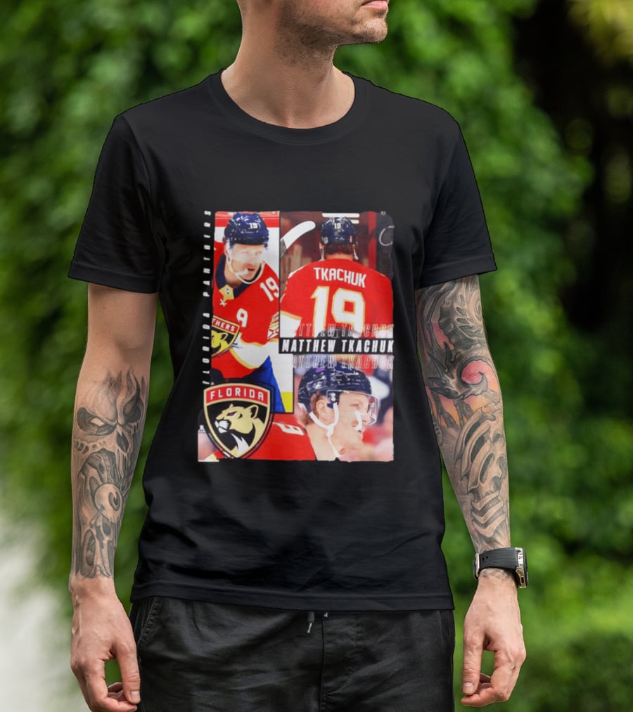 Florida Panthers Matthew Tkachuk Number 19 Hockey Spotlight T-Shirt