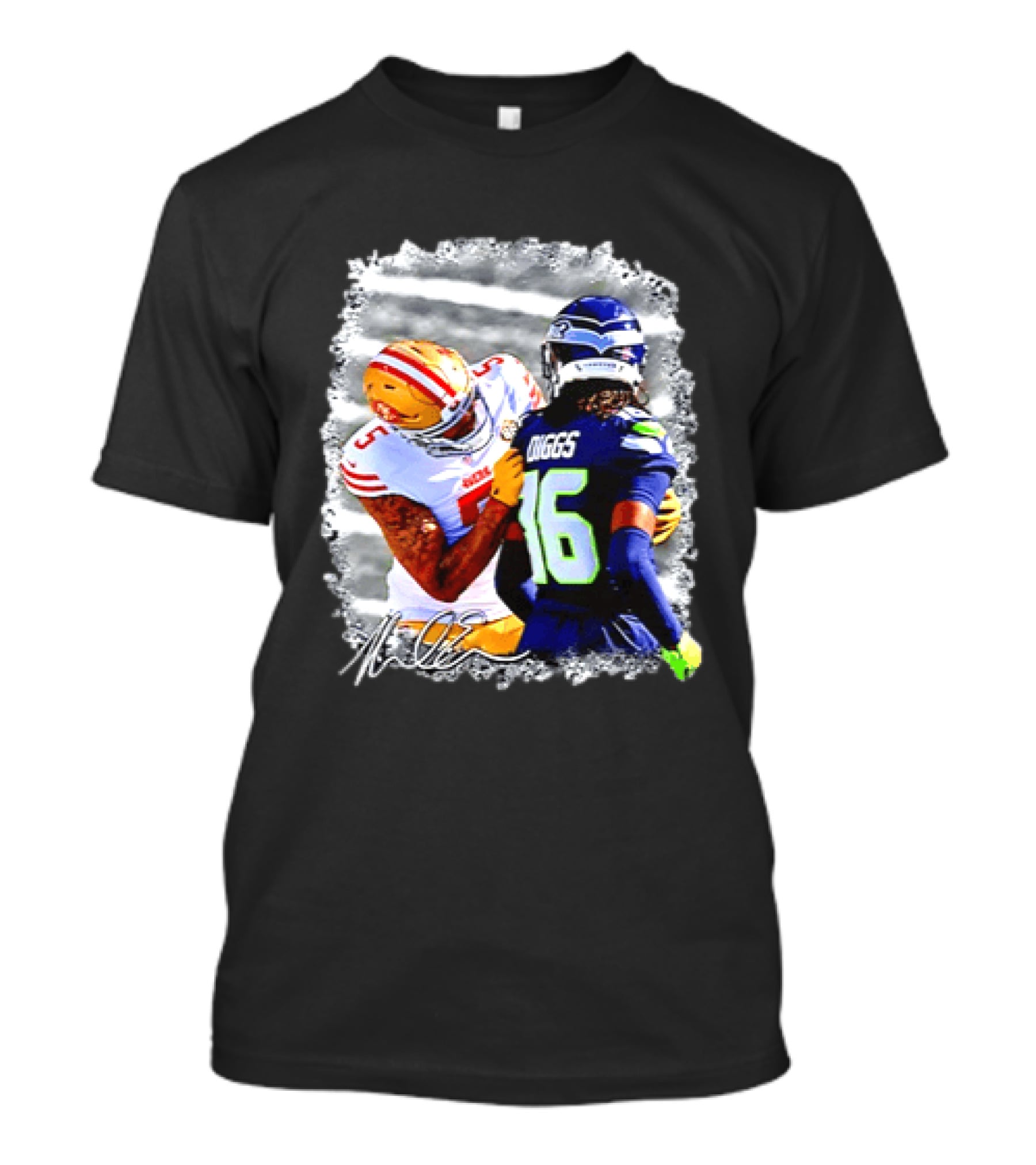 Mike Evans San Francisco 49ers Vs Trevon Diggs Seattle Seahawks Viral Moment Memorable NFL Encounter T-Shirt