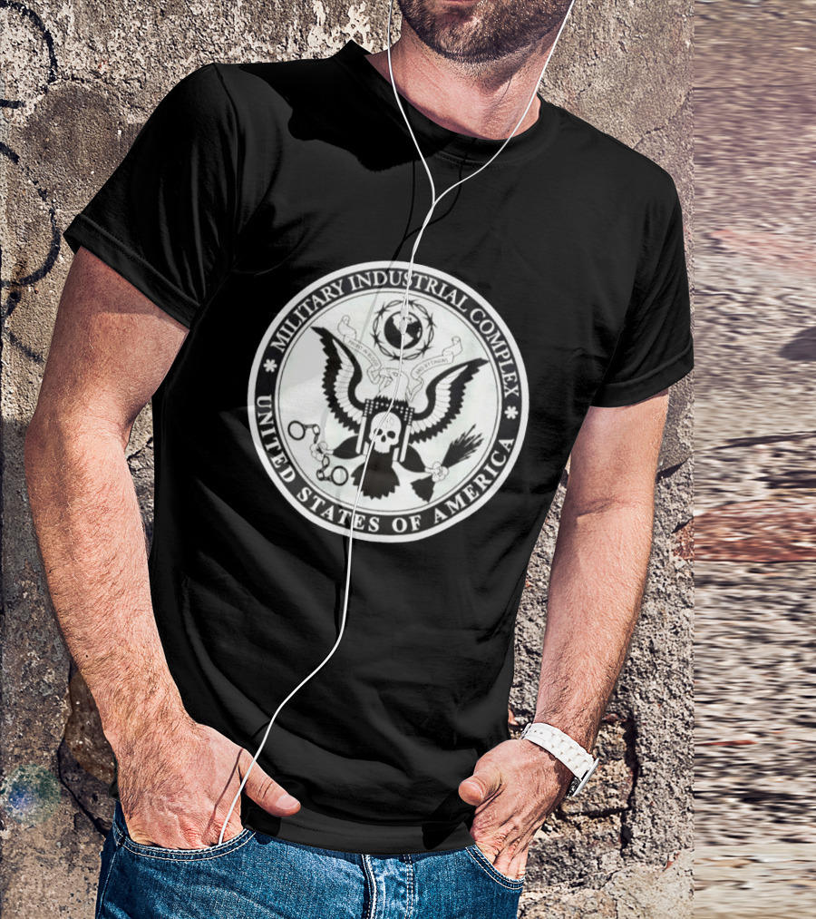 Military Industrial Complex Profit In Blood And Chains United States Of America T-Shirt