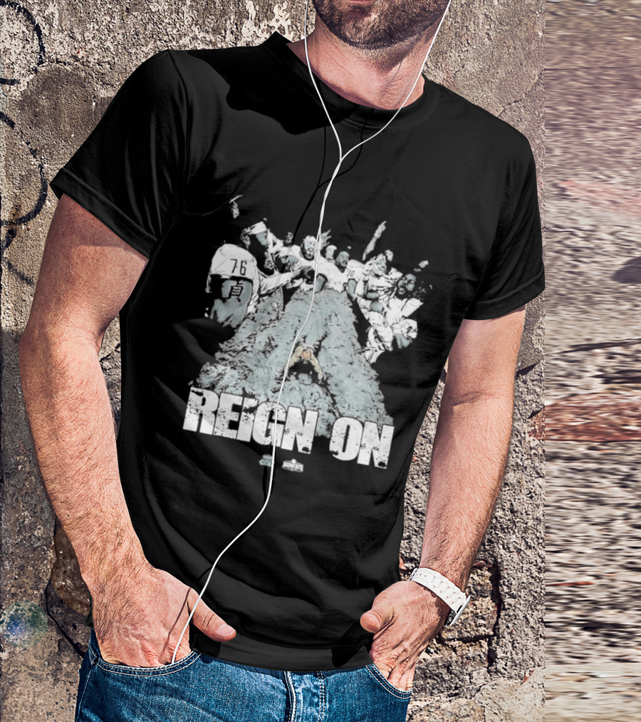 Old Dominion Football Reign On Splash Helmet 2023 T-Shirt