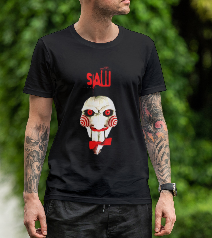 Saw Billy The Puppet Jigsaw Horror Movie Halloween T-Shirt