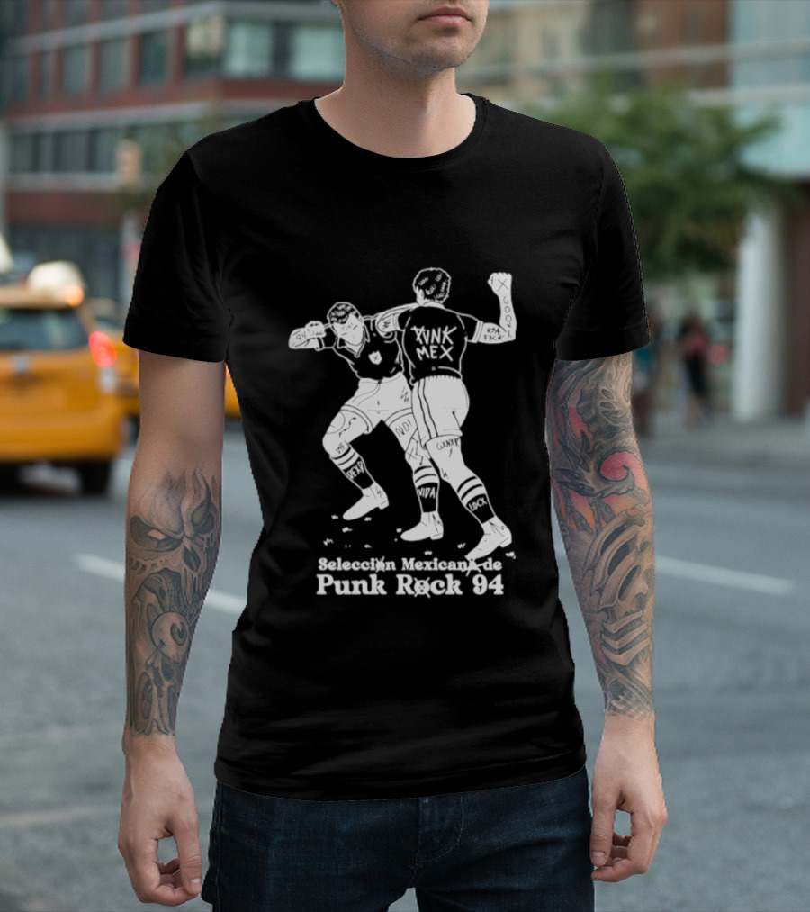 Seleccion Mexicana Punk Rock 94 Mexico Soccer Fighters T-Shirt