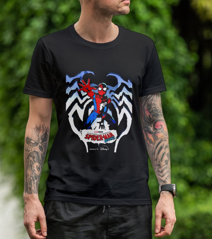 Marvel Spider Man Season 2 Disney Plus January 13 T-Shirt