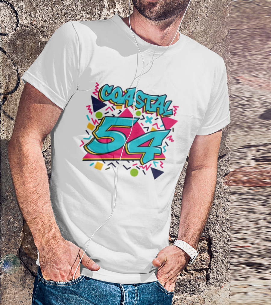 Coastal Carolina Chanticleers 54 Back To The 90s Neon T-Shirt