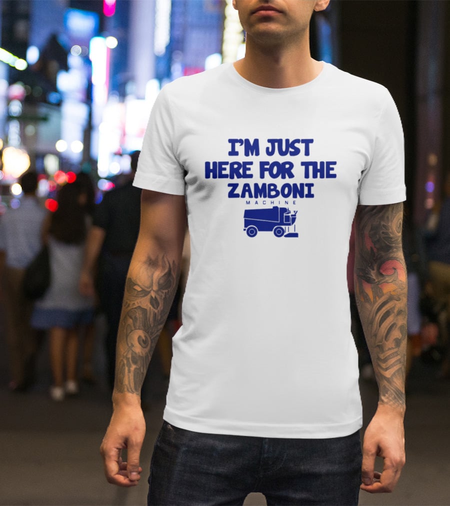 I'm Just Here For The Zamboni Machine Kentucky Wildcats Hockey T-Shirt