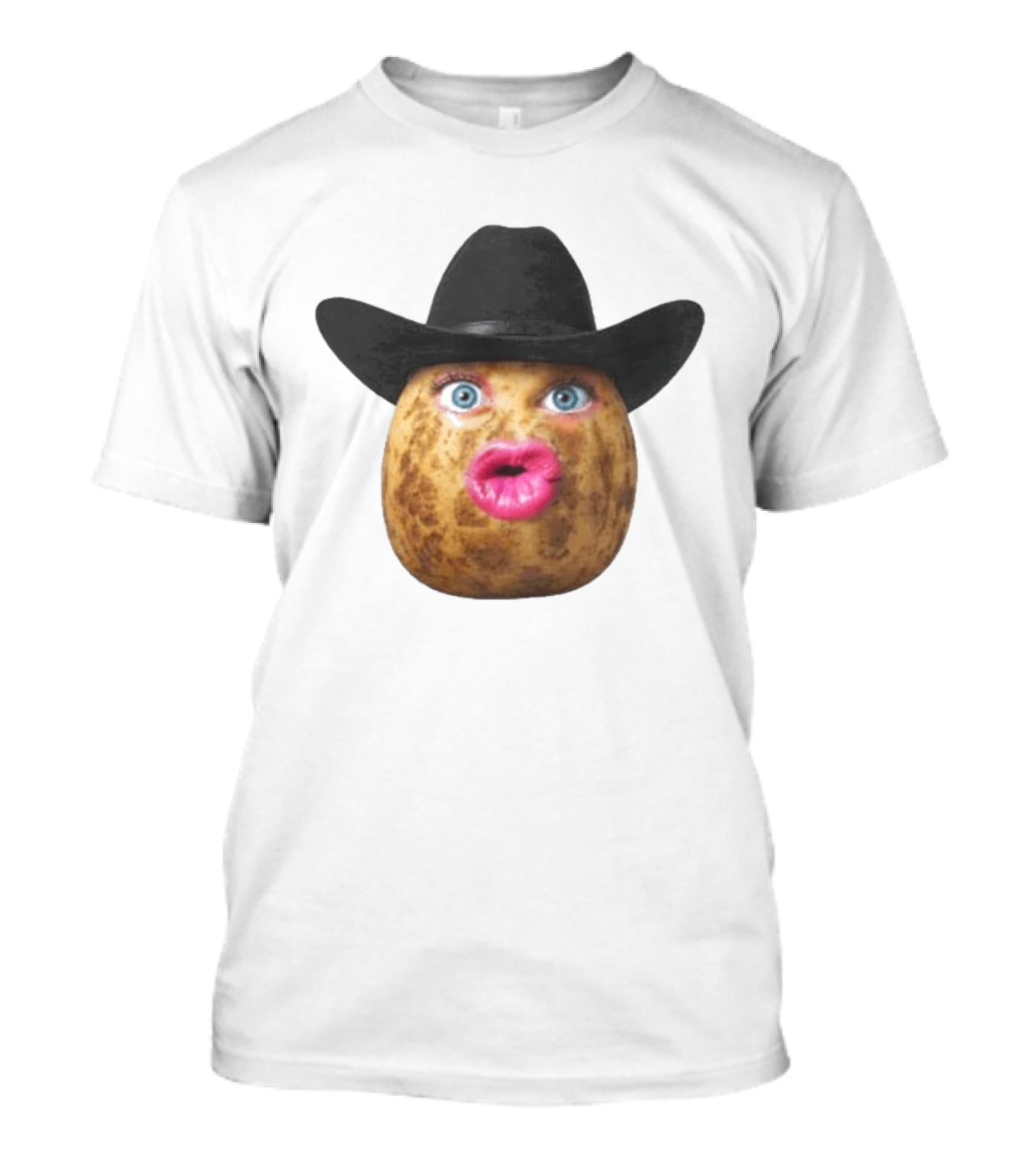 The Burnt Peanut Cowboy Hat Lips T-Shirt