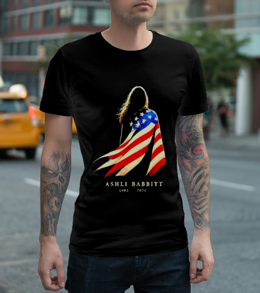 America Ashli Babbitt Memorial 1985 2021 Flag T-Shirt