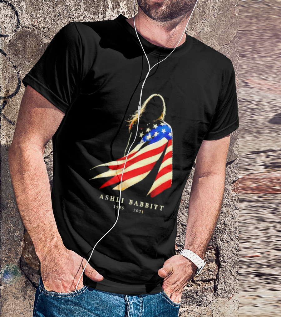 America Ashli Babbitt Memorial 1985 2021 Flag T-Shirt