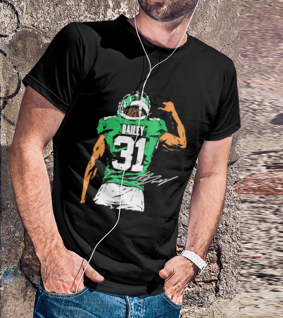 David Bailey Number 31 New York Jets NFL Football Jersey T-Shirt