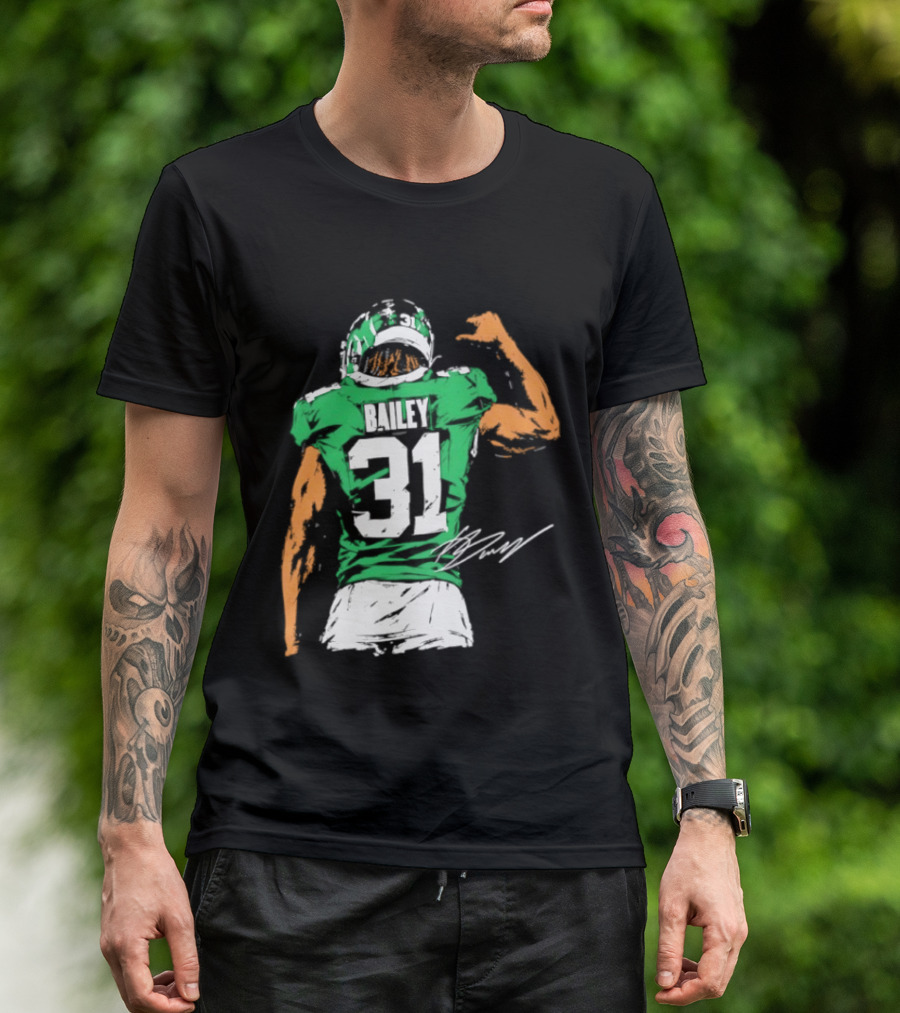 David Bailey Number 31 New York Jets NFL Football Jersey T-Shirt