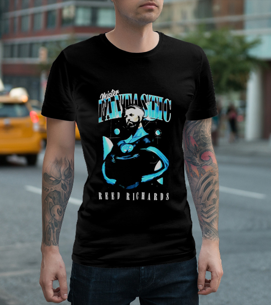 Mister Fantastic Reed Richards The Fantastic Four Marvel Comic Exclusive T-Shirt