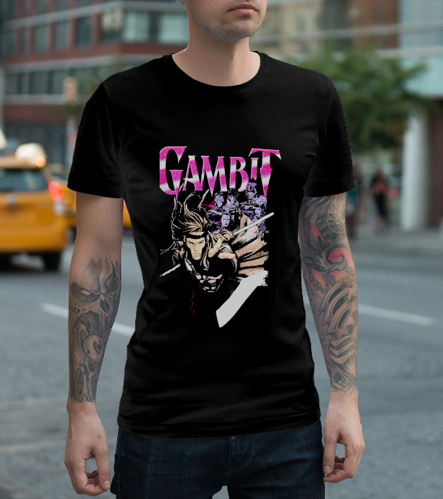Marvel X Men Gambit Exclusive Comic T-Shirt
