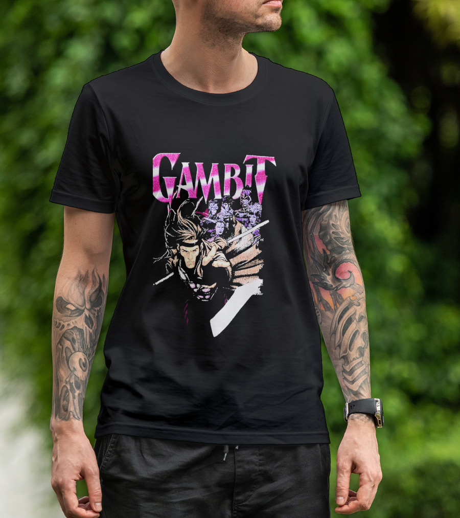 Marvel X Men Gambit Exclusive Comic T-Shirt