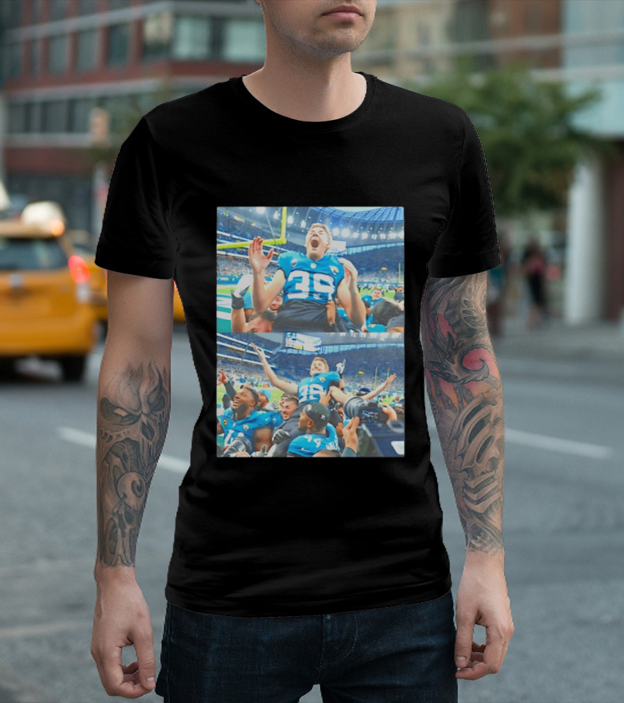 Jacksonville Jaguars Number 39 And Walker Number 44 Post Game Celebration NFL Stadium Event T-Shirt
