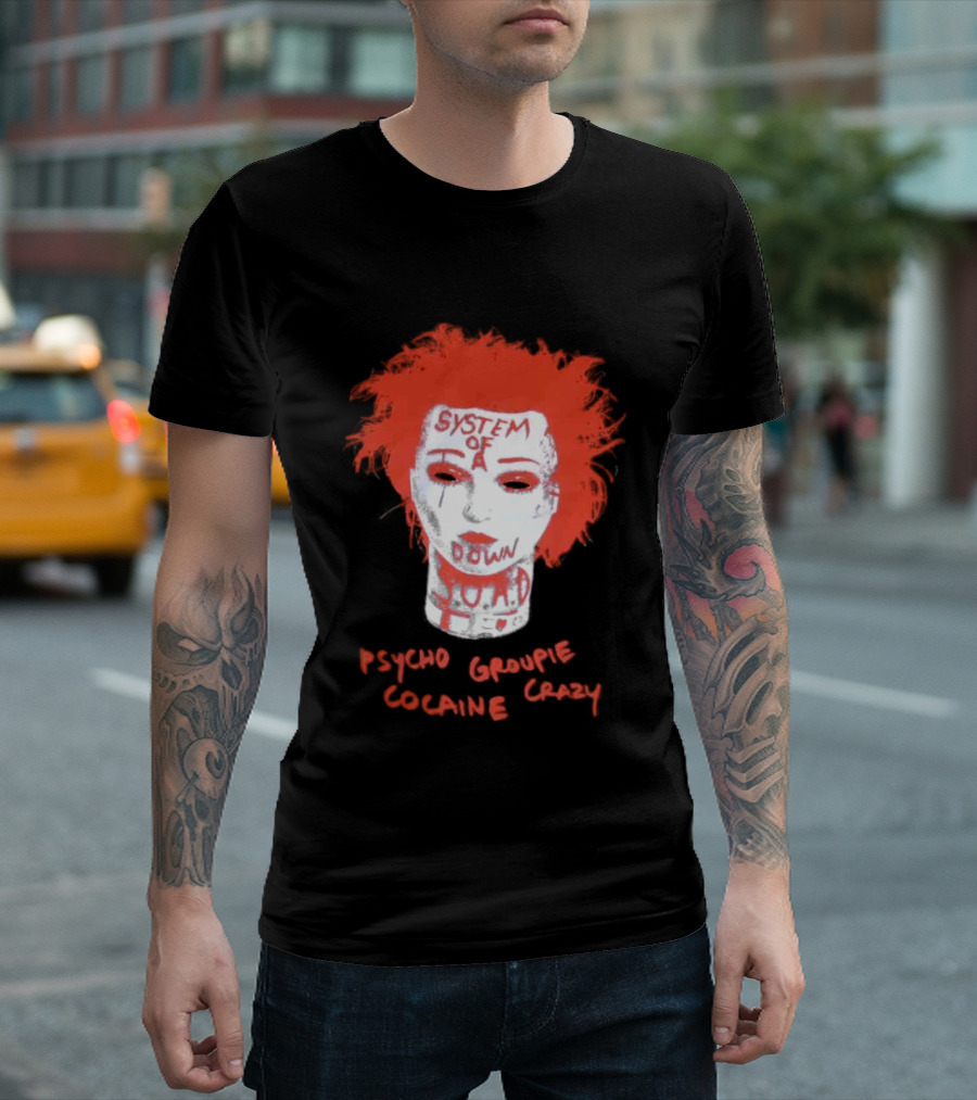 System Of A Down Psycho Groupie Cocaine Crazy T-Shirt