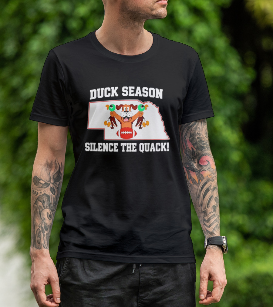 Adam Carriker St. Louis Rams Duck Season Silence The Quack Football Cartoon Dog Football T-Shirt