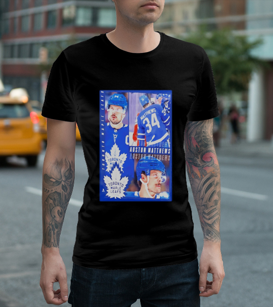 Toronto Maple Leafs Auston Matthews 34 NHL 2026 T-Shirt