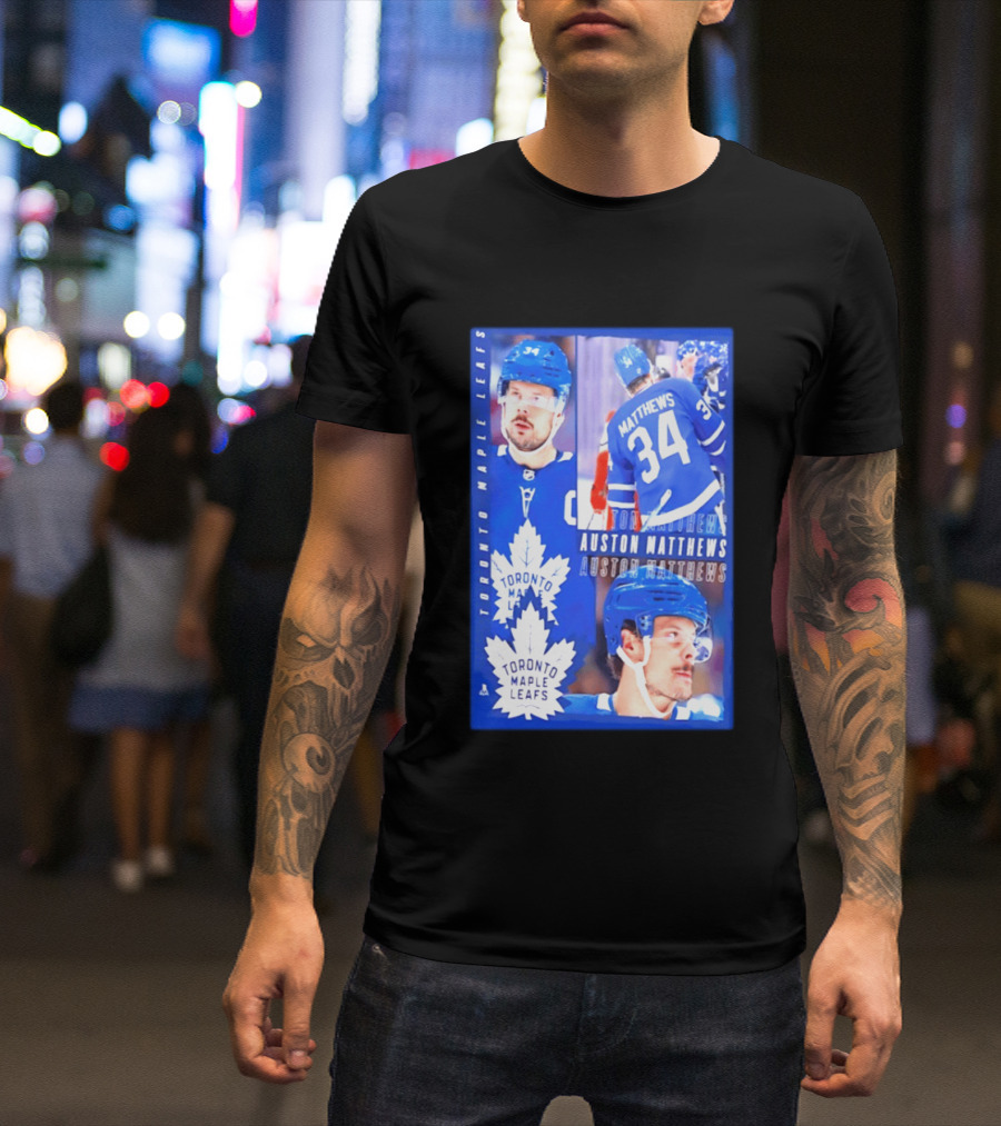 Toronto Maple Leafs Auston Matthews 34 NHL 2026 T-Shirt
