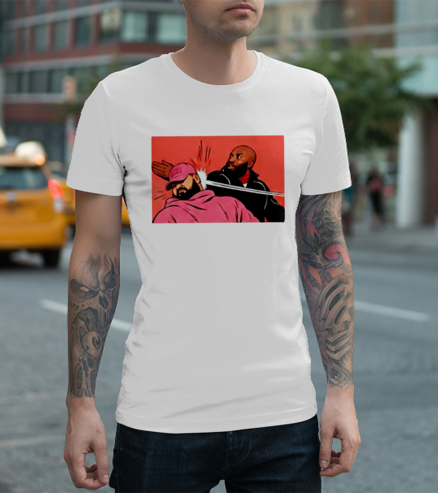 Drake Vs Rick Ross Meme Slap Red T-Shirt