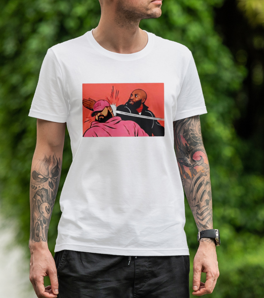 Drake Vs Rick Ross Meme Slap Red T-Shirt