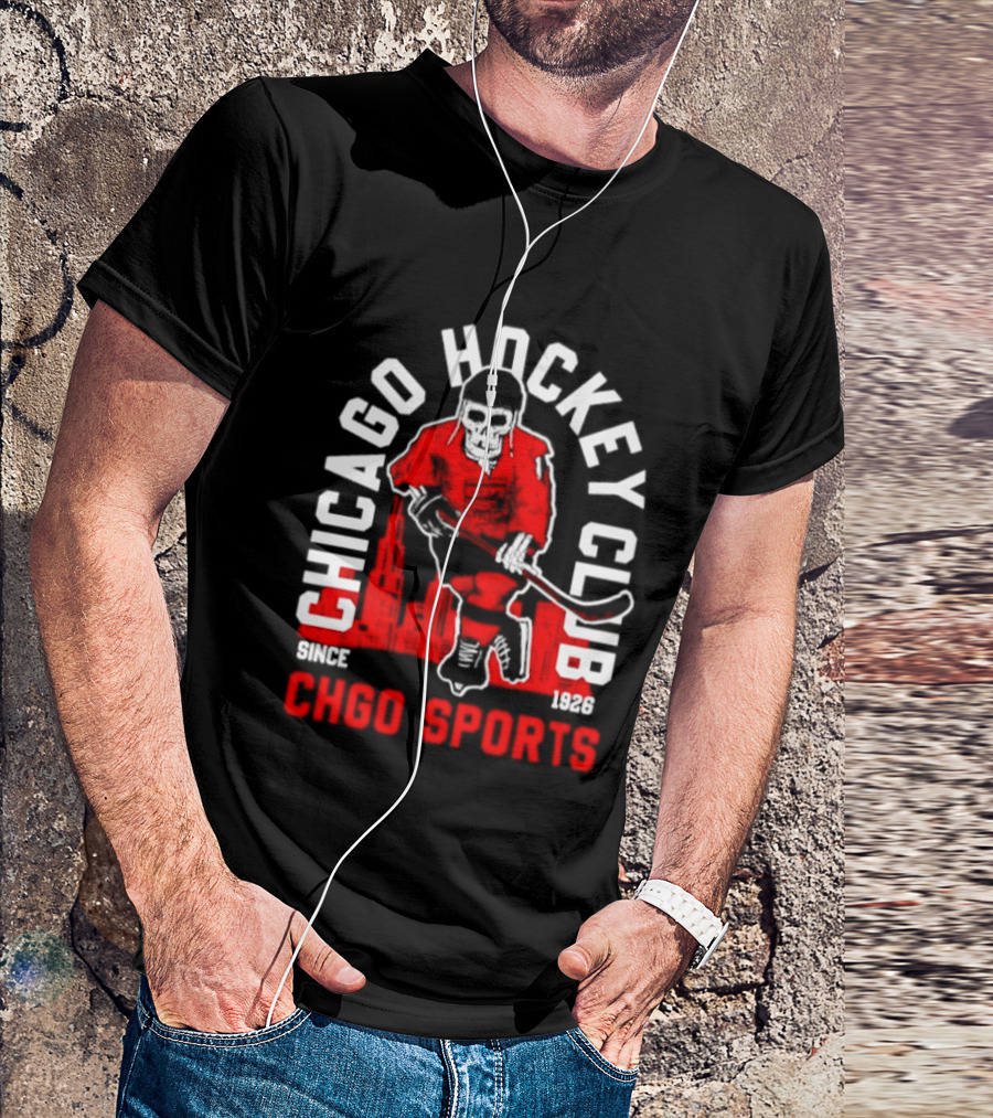 CHGO Sports Chicago Hockey Club Since 1926 Player T-Shirt