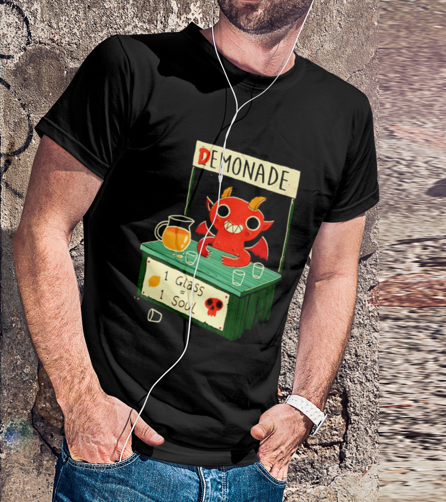Demonade 1 Glass 1 Soul Devil Lemonade Stand T-Shirt