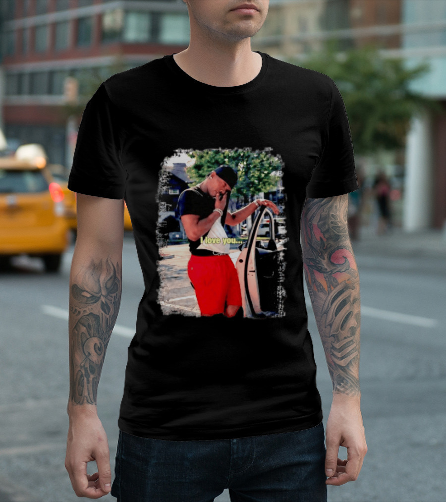 Lil Baby I Love You Meme Car Door Pose T-Shirt