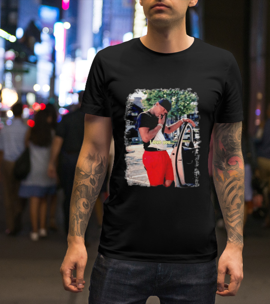 Lil Baby I Love You Meme Car Door Pose T-Shirt