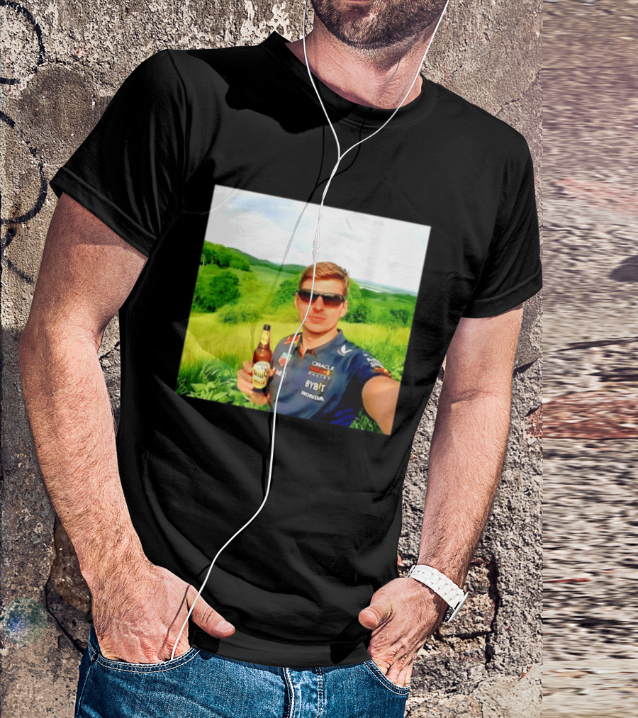 Max Verstappen Beyond The Track Oracle Red Bull Racing Honda Beer Experience T-Shirt