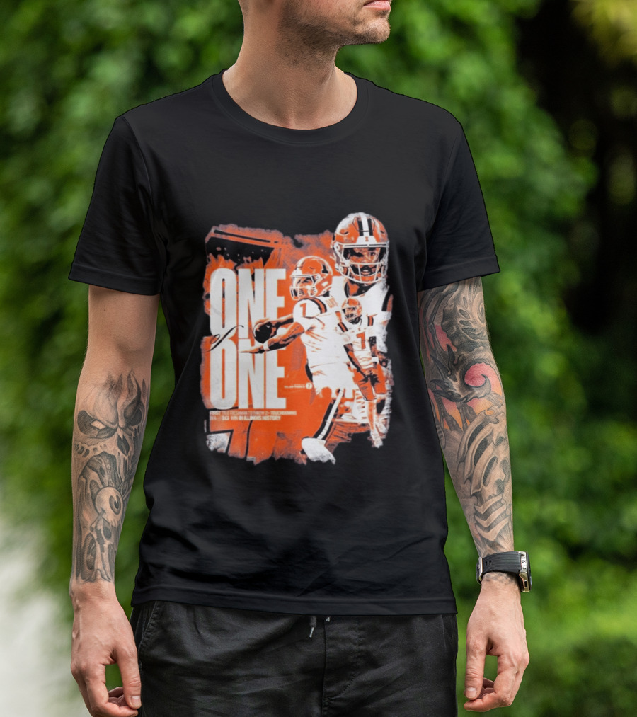 Michael Clayton II Illinois Historic Freshman Touchdown Win T-Shirt