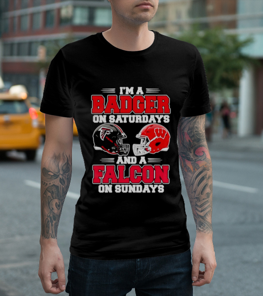 I'm A Badger On Saturdays And A Falcon On Sundays T-Shirt