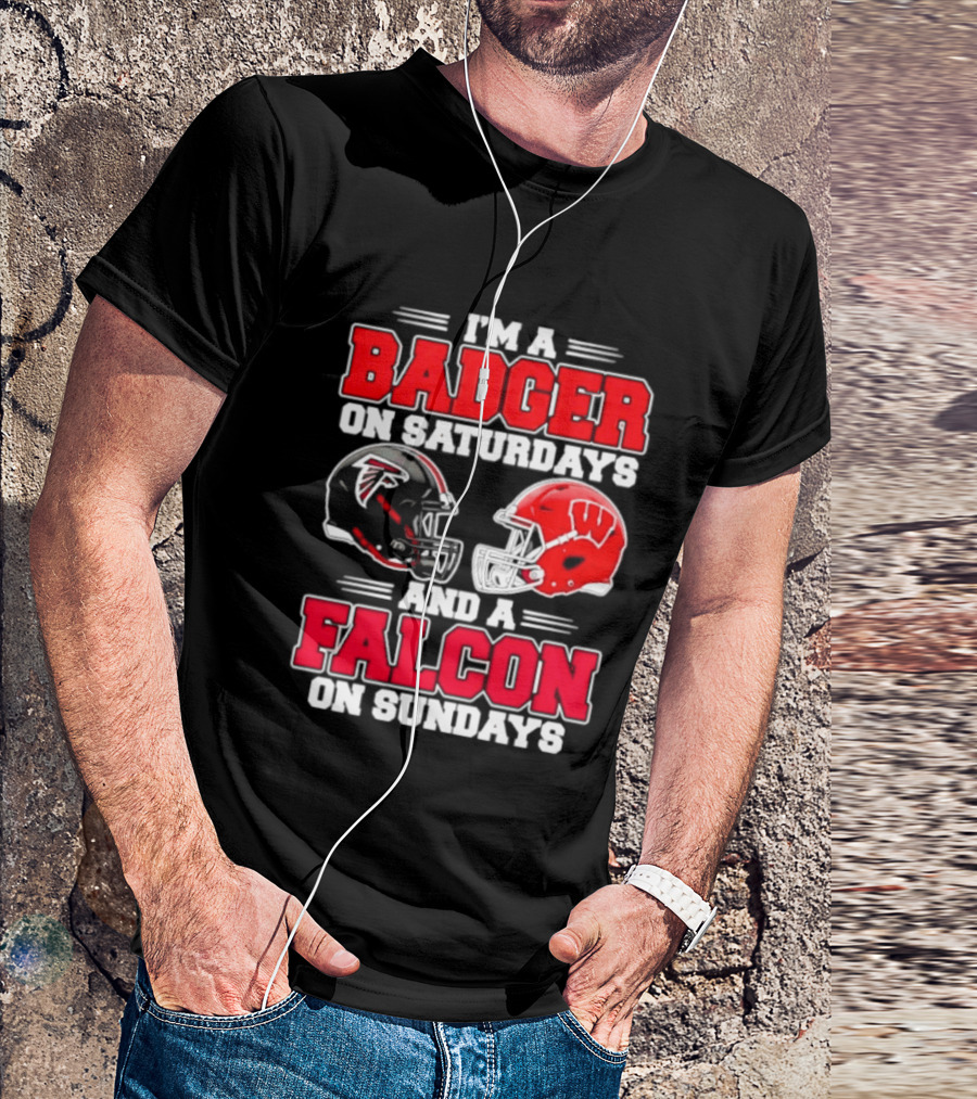 I'm A Badger On Saturdays And A Falcon On Sundays T-Shirt
