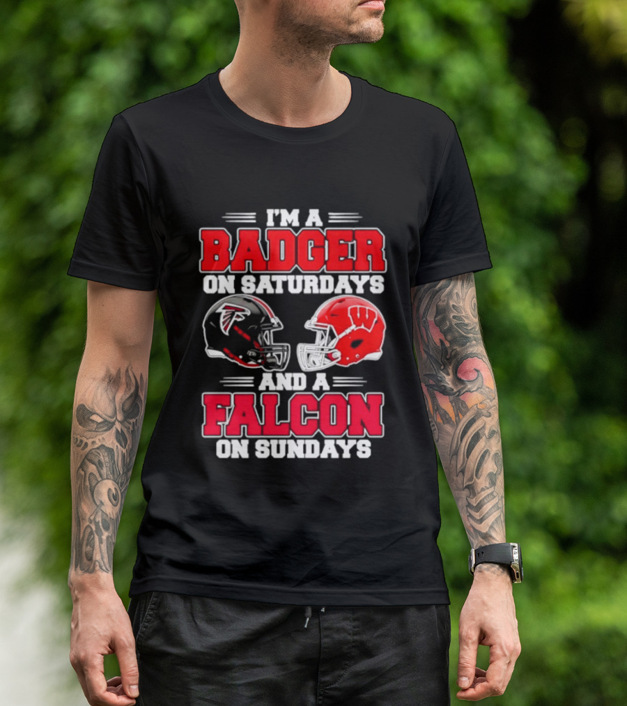 I'm A Badger On Saturdays And A Falcon On Sundays T-Shirt