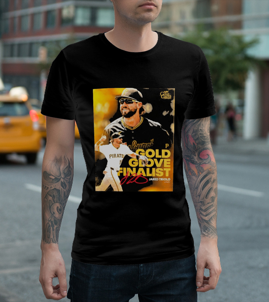 Jared Triolo Pirates Gold Glove Award Finalist Utility T-Shirt