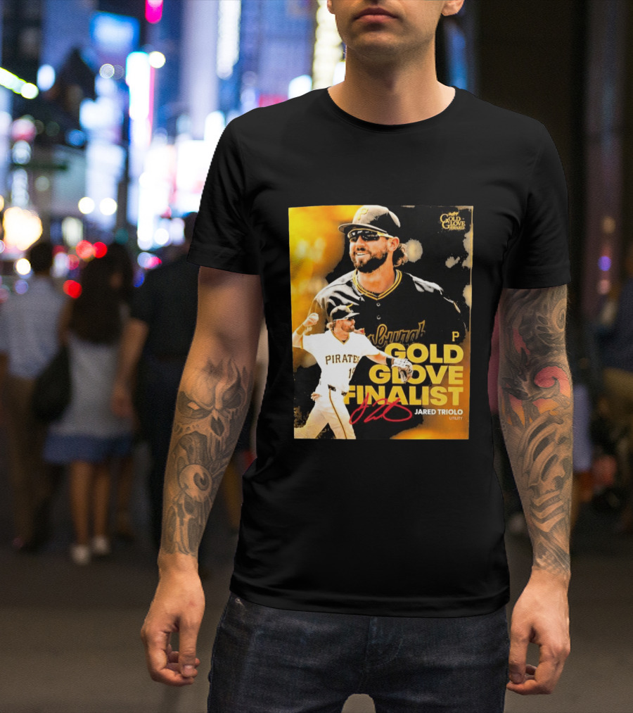 Jared Triolo Pirates Gold Glove Award Finalist Utility T-Shirt