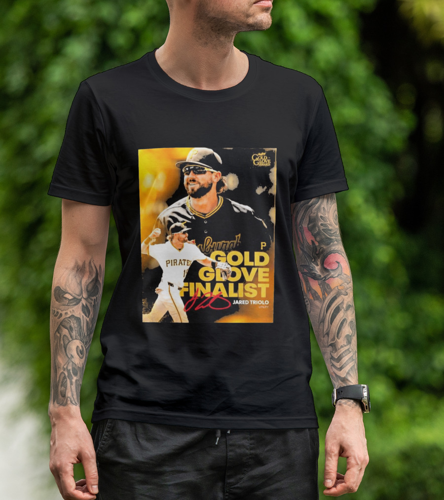 Jared Triolo Pirates Gold Glove Award Finalist Utility T-Shirt