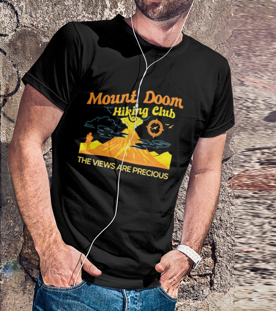 Mount Doom Hiking Club The Views Are Precious Adventure T-Shirt