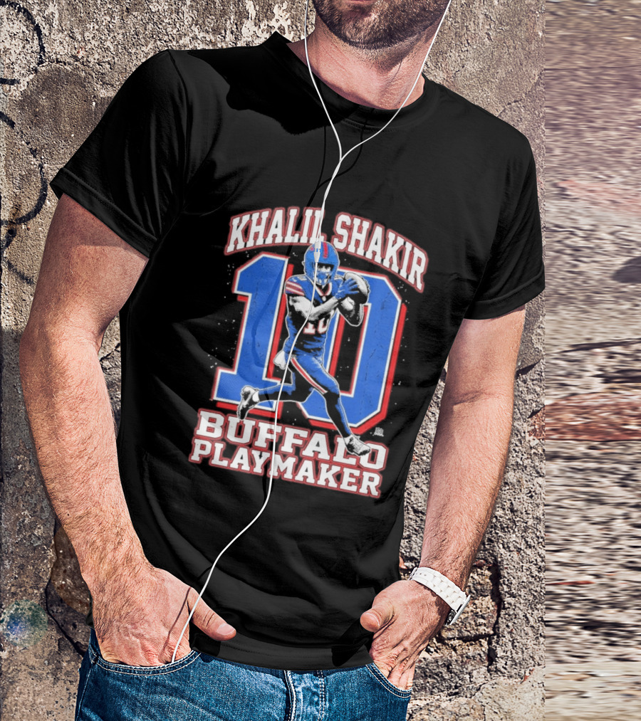 Khalil Shakir 10 Buffalo Playmaker Sports Action T-Shirt