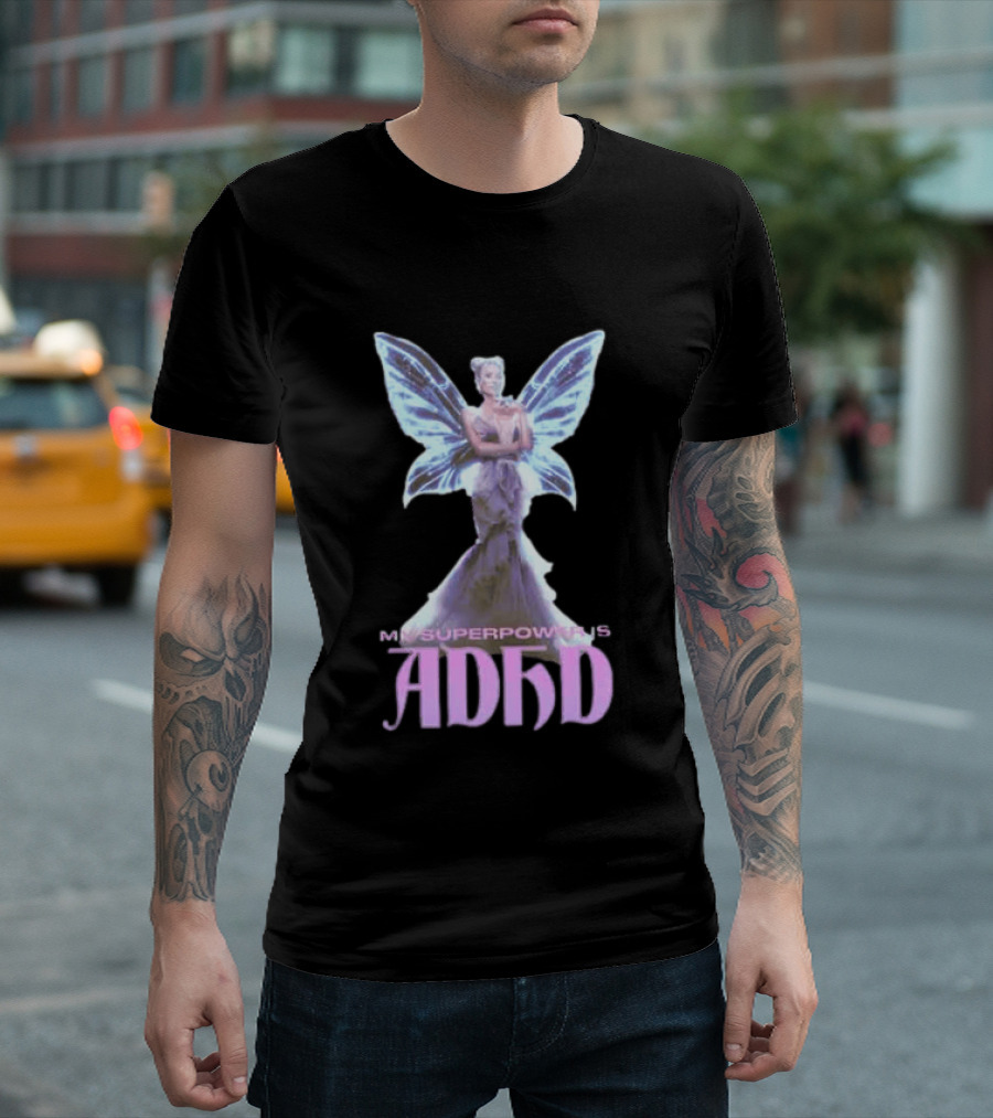 Paris Hilton ADHD Butterfly Heavyweight T-Shirt